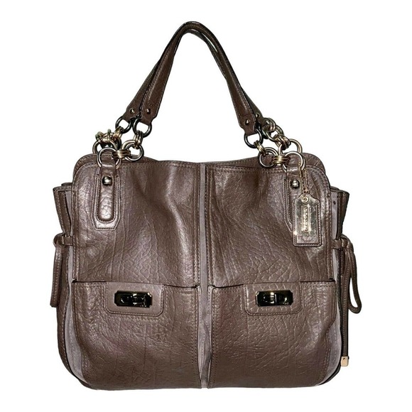 COACH Women’s Grey Leather CHELSEA FLAGSHIP Tote Shopper Shoulder Bag #17784 - Picture 1 of 16